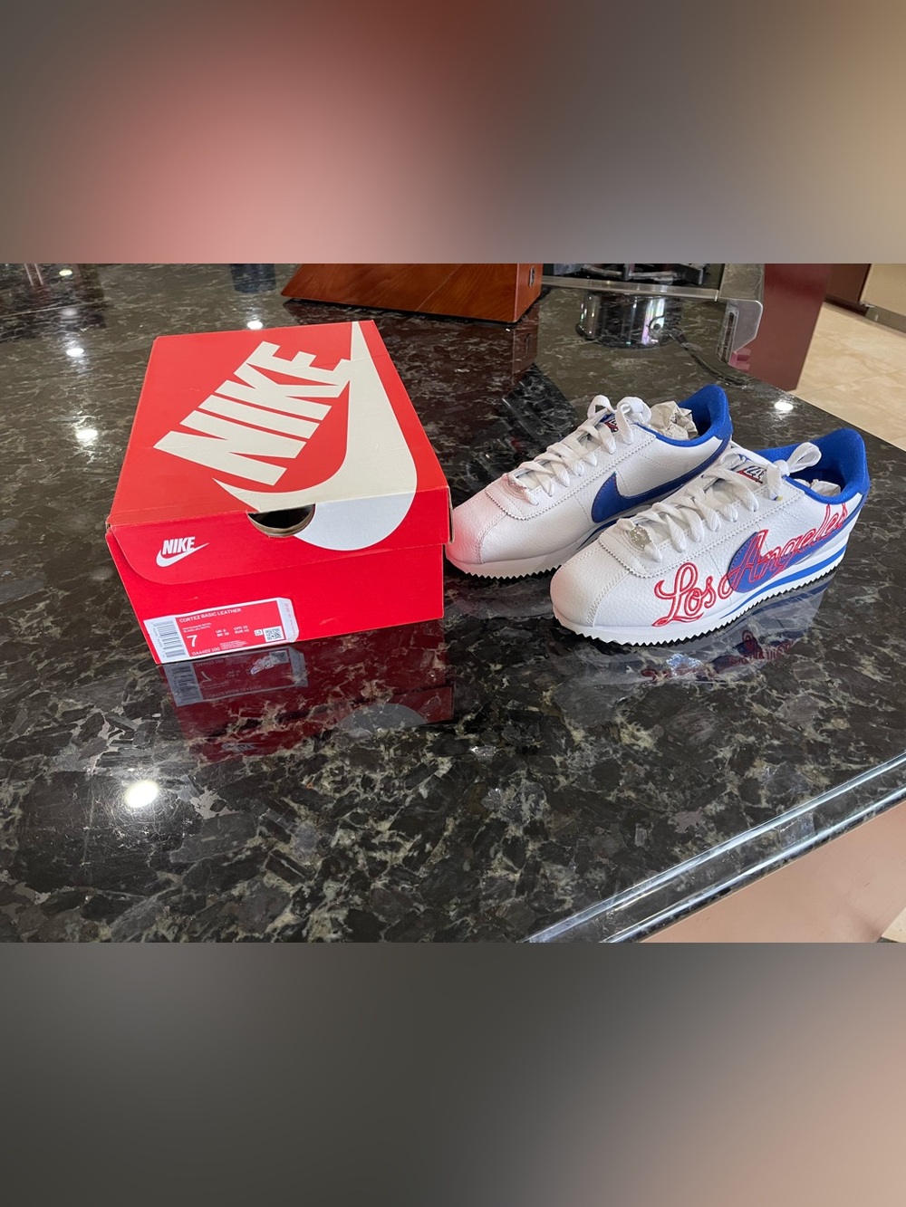 Nike New Los Angeles Dodgers New White Blue Red 'Cortez Shoes Mens or Women’s